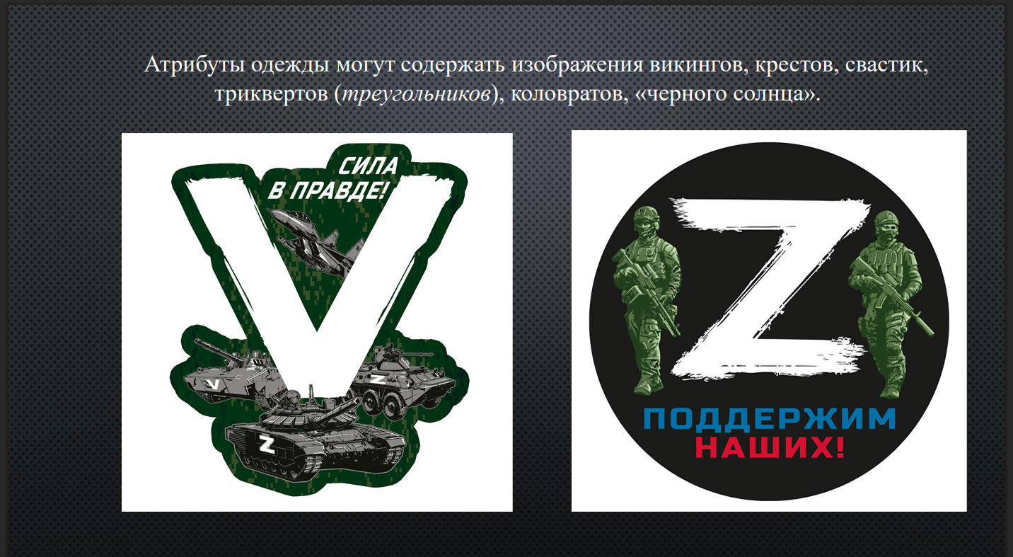 «Признаки вовлечения молодежи в деструктивную деятельность праворадикальных группировок»