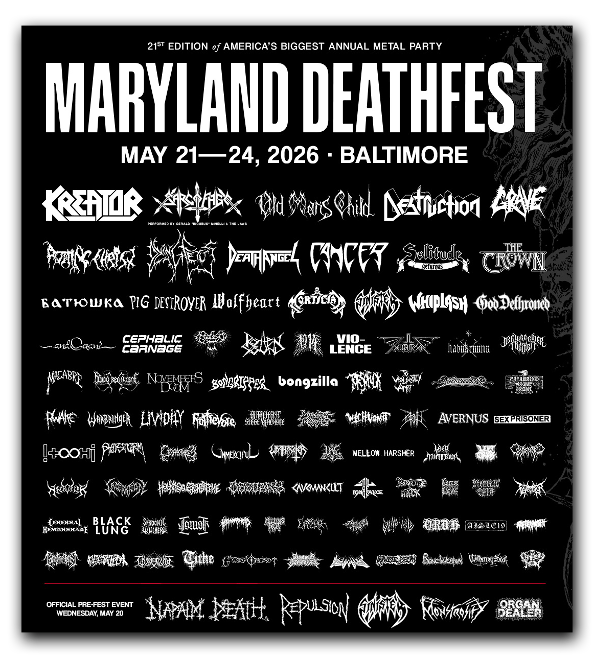 Maryland Deathfest 2026 Maryland Deathfest 2026