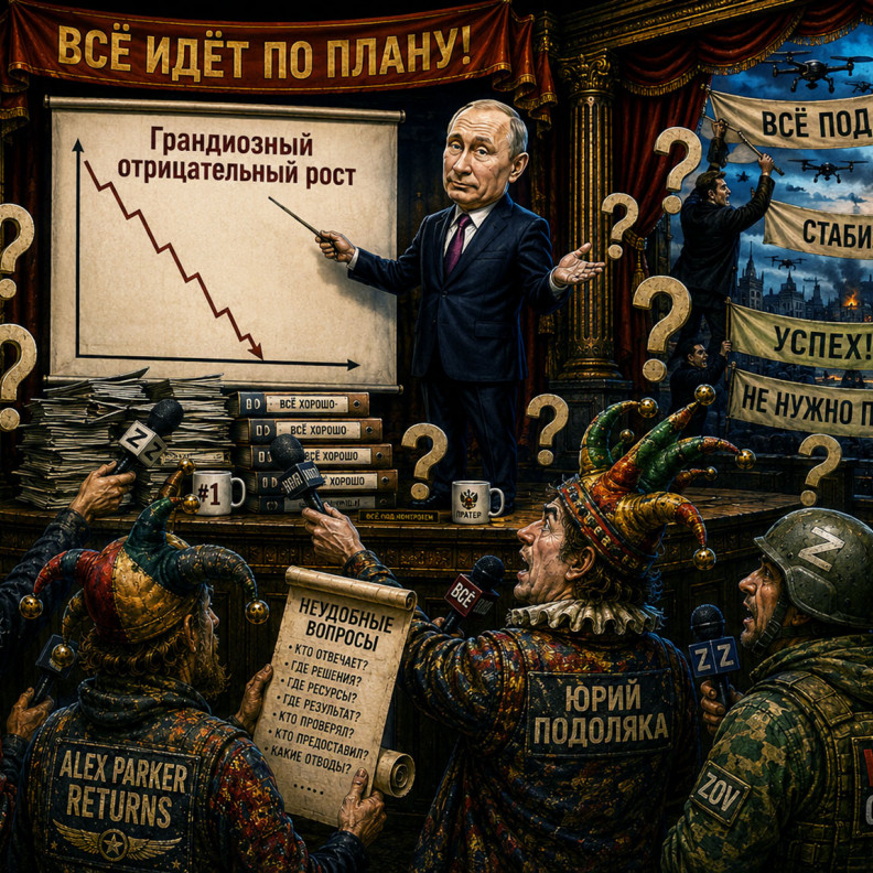 «Президент,  целиком и полностью не соответствующий действительности». Z-военкоры задают неудобные вопросы Путину (!)