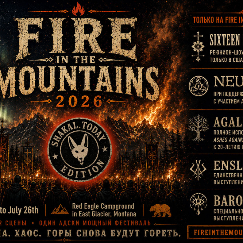 Шакалы гордо уходят в горы! На метал-фестиваль Fire in the Mountains 2026 (штат Монтана)